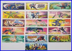 Vintage Vending Machine Stickers Batman Wonder woman 1979 DC Comic Mini Full Set