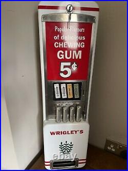 Vintage Vending Machine Wrigleys 4 Slot Machine Rare Us Import