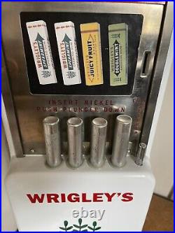 Vintage Vending Machine Wrigleys 4 Slot Machine Rare Us Import