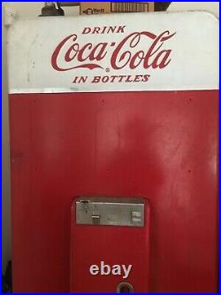 Vintage Vendo 5 cent Coca Cola vending machine 6.5' original unrestored v144a