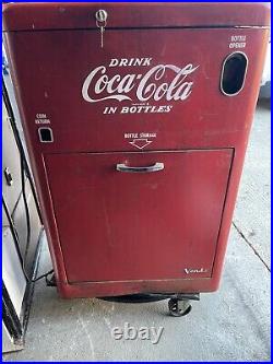 Vintage Vendo V-23 Coca Cola vending machine A-23E