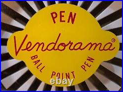 Vintage Vendorama Coin Op 10¢ Ballpoint Pen Vending Machine With Key Functions