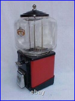 Vintage Victor 1 Cent Model Topper Gumball Machine, Oak Acorn Store