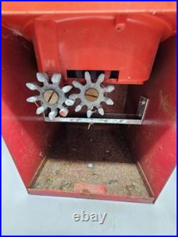 Vintage Victor 88 5 Cent Vending Machine Black Red Unlocked Missing Key