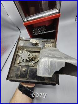 Vintage Victor 88 5 Cent Vending Machine Black Red Unlocked Missing Key