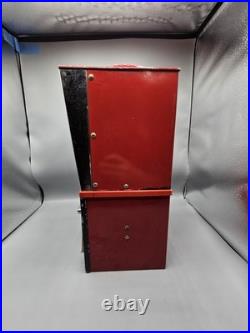 Vintage Victor 88 5 Cent Vending Machine Black Red Unlocked Missing Key
