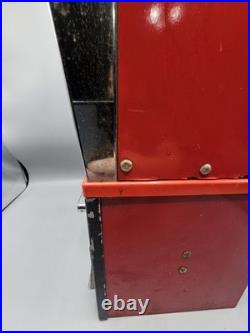Vintage Victor 88 5 Cent Vending Machine Black Red Unlocked Missing Key