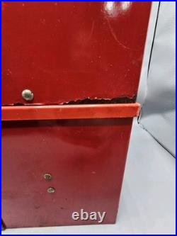 Vintage Victor 88 5 Cent Vending Machine Black Red Unlocked Missing Key