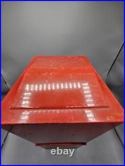 Vintage Victor 88 5 Cent Vending Machine Black Red Unlocked Missing Key