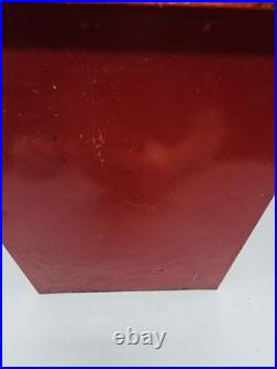 Vintage Victor 88 5 Cent Vending Machine Black Red Unlocked Missing Key