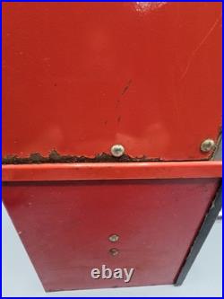 Vintage Victor 88 5 Cent Vending Machine Black Red Unlocked Missing Key
