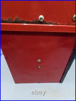 Vintage Victor 88 5 Cent Vending Machine Black Red Unlocked Missing Key
