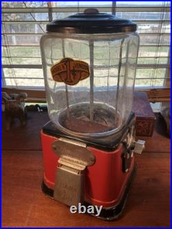 Vintage Victor K Vending Corp. Topper 1 Cent Gumball Machine Sidewinder