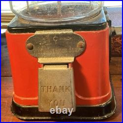 Vintage Victor K Vending Corp. Topper 1 Cent Gumball Machine Sidewinder