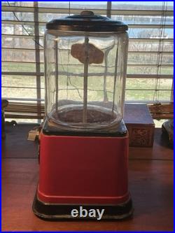 Vintage Victor K Vending Corp. Topper 1 Cent Gumball Machine Sidewinder