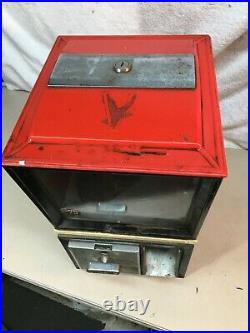 Vintage Victor Model 88 25¢ Gumball Gum Ball Candy Vending Machine No Keys -C