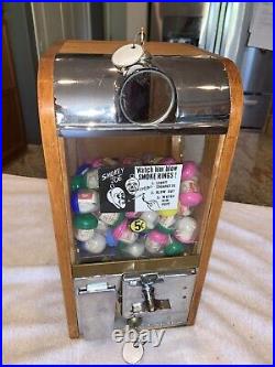 Vintage Victor Nickel Smoking Skull Vending Machine Charms Restored Grand Dad