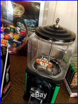 Vintage Victor Parkway A&A Topper glass gumball machine green restored original