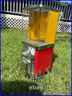 Vintage! Victor Topper 1 Cent Gumball Machine 1950s No Key