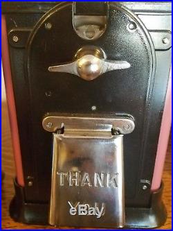Vintage Victor Topper glass gumball machine pink restored original