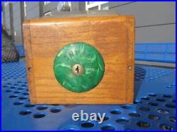 Vintage Victor Vending Baby Grand 5C Gumball Machine Chicago Illinois Wood RARE