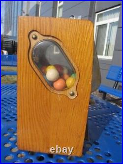 Vintage Victor Vending Baby Grand 5C Gumball Machine Chicago Illinois Wood RARE