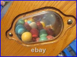 Vintage Victor Vending Baby Grand 5C Gumball Machine Chicago Illinois Wood RARE