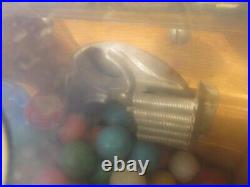Vintage Victor Vending Baby Grand 5C Gumball Machine Chicago Illinois Wood RARE