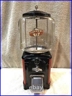 Vintage Victor Vending Corp. Topper 1 Cent Gumball Machine