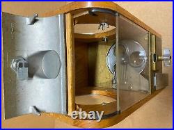 Vintage Victor Vending Super V Gumball Machine Chicago Illinois Wood Enclosure