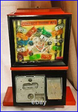 Vintage Victory Toy Prize, Coin Operated Vending Machine