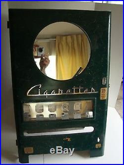 Vintage Wall Mount Cigarette Vending Machine 6 Column National Rejectors 1950's
