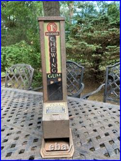 Vintage Walzer Moderne Vendor 1 Cent Candy Bar / Gum Machine