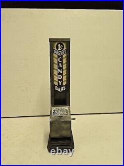 Vintage Walzer Moderne Vendor 1 Cent Candy Bar / Gum Machine