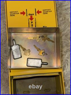 Vintage Winner's Choice 25¢ Lucky Lotto Number Pull Tab Vending Machine With Keys