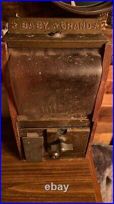 Vintage Wood Baby Grand Penny Candy Machine Victor Vending