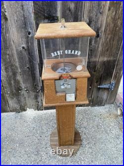 Vintage Wooden Baby Grand Gumball Machine