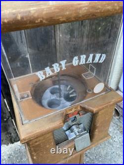 Vintage Wooden Baby Grand Gumball Machine