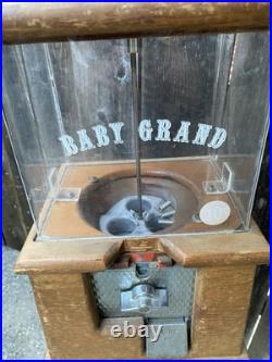 Vintage Wooden Baby Grand Gumball Machine