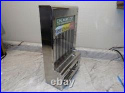 Vintage Working Chrome Mills Chewing Gum 1c Subway Gum Vending Machine GC1
