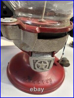 Vintage Working Columbus 1-Cent Model A Peanut Vending Machine W barrel Locks