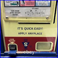Vintage Working Seal In Plastic 25 Cent Coin Op Counter Top Vending Machine