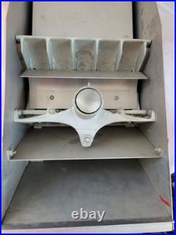 Vintage Working Silver Queen Lawrence Mfg Co Gum Penny Vending Machine with Key