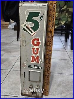 Vintage Wrigleys Gum Lifesaver Candy Coin Operated Dispenser Machine Table Top