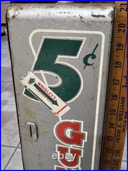 Vintage Wrigleys Gum Lifesaver Candy Coin Operated Dispenser Machine Table Top