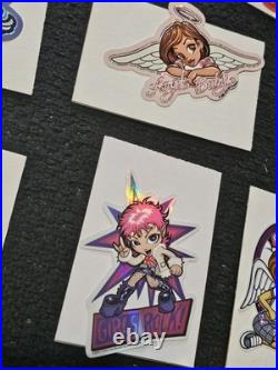 Vintage Y2K Girls Vending Machine Stickers Lot Collectibles Bulk