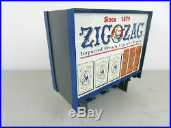 Vintage ZIG-ZAG Cigarette Rolling Papers Vending Machine Dispenser Store Display
