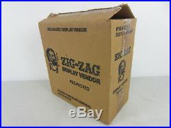 Vintage ZIG-ZAG Cigarette Rolling Papers Vending Machine Dispenser Store Display