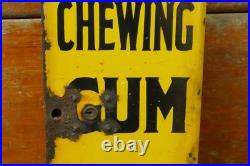 Vintage Zeno Chewing Gum 1 Cent Vending Porcelain Coin Operated Machine Front