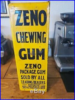 Vintage Zeno Chewing Gum Vending Machine Collectible Needs Work